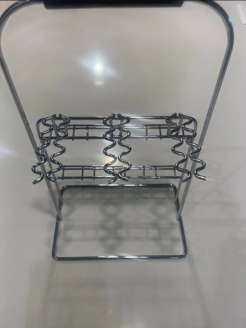 Cambridge Standing Flatware Silverware Utensil Rack Holder Silver